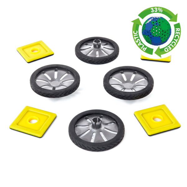 Magnetic Polydron Add-on Wheels